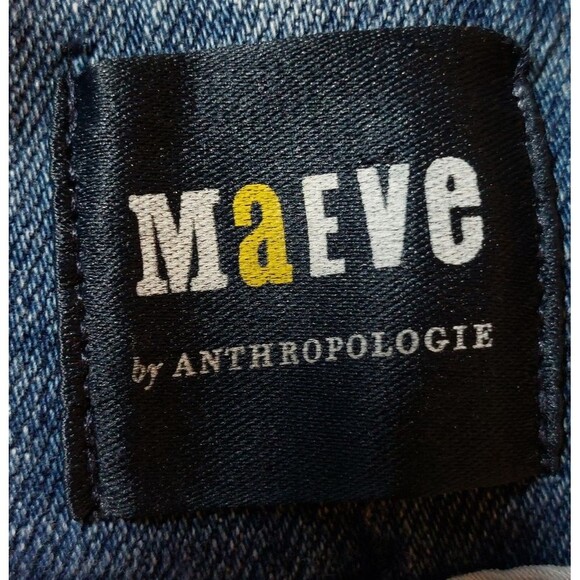 Anthropologie Maeve  Bombshell Slim Straight Jeans Style:OB1621587 Medium Wash - Picture 13 of 16